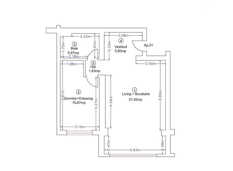 Pipera Ivory Residence 2 camere investitie  rond OMV   nord